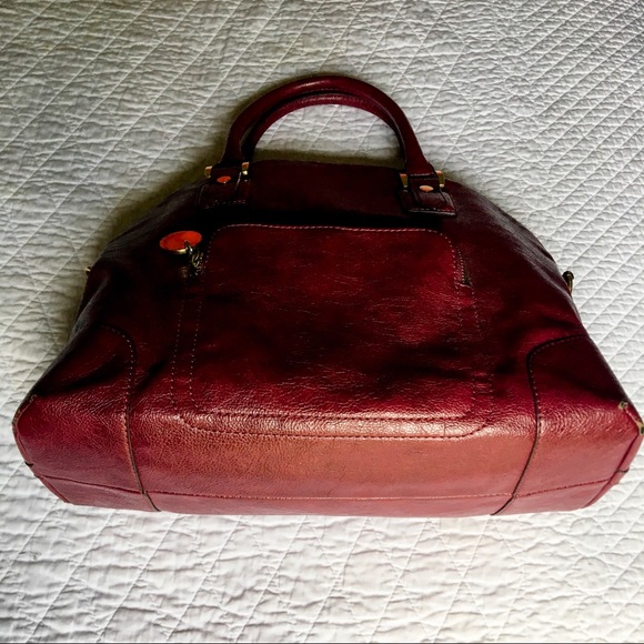 The Limited Burgundy Satchel Handbag - Picture 4 of 8